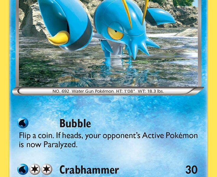 Clauncher Pokemon Kaart