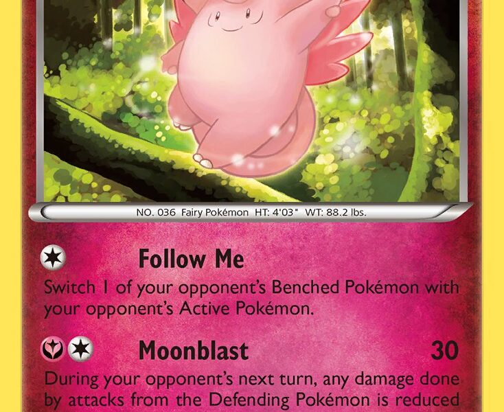 Clefable Pokemon Kaart