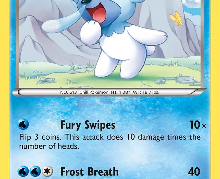Cubchoo Pokemon Kaart
