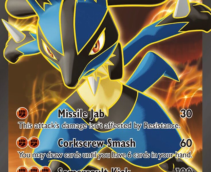Lucario-EX Pokemon Kaart