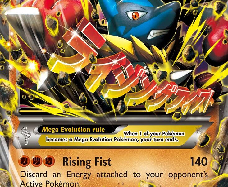 M Lucario-EX Pokemon Kaart