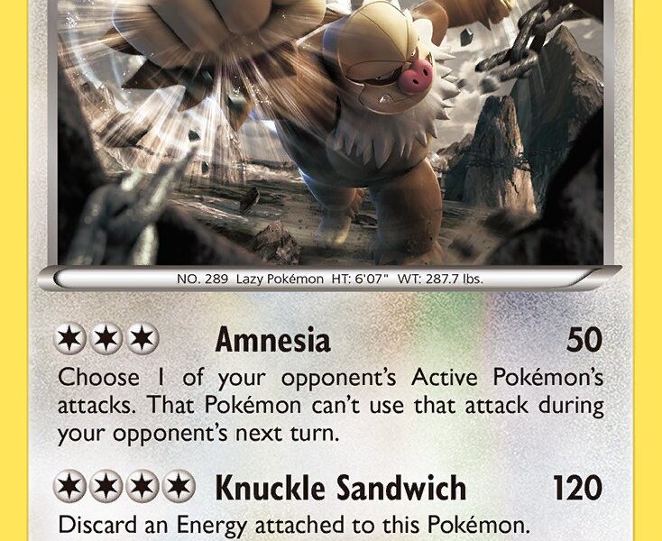 Slaking Pokemon Kaart