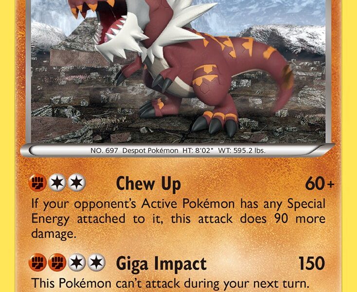 Tyrantrum Pokemon Kaart
