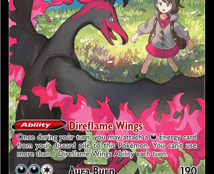 Galarian Moltres V Pokemon Kaart