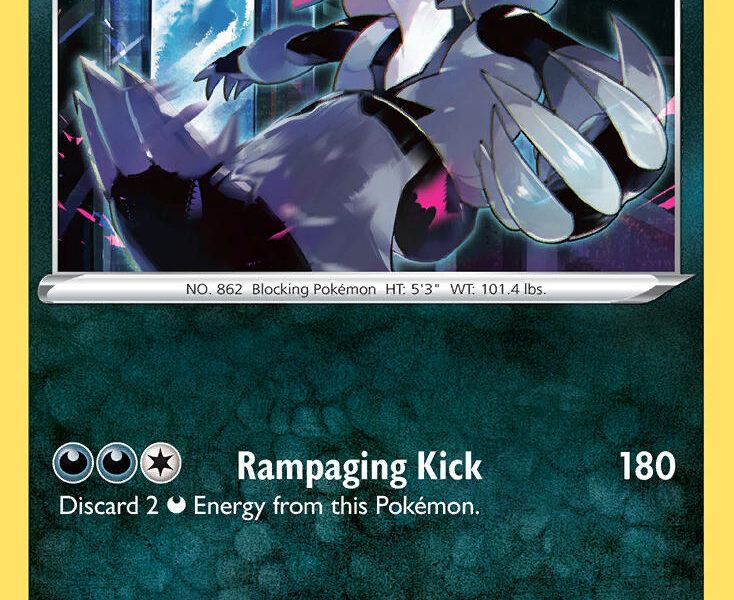 Galarian Obstagoon Pokemon Kaart