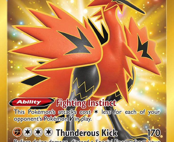 Galarian Zapdos V Pokemon Kaart