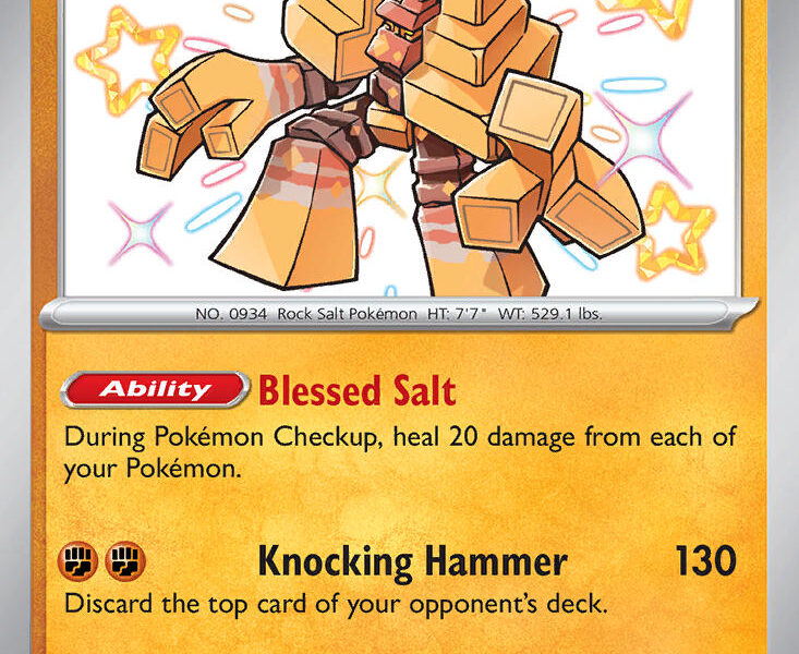 Garganacl Pokemon Kaart