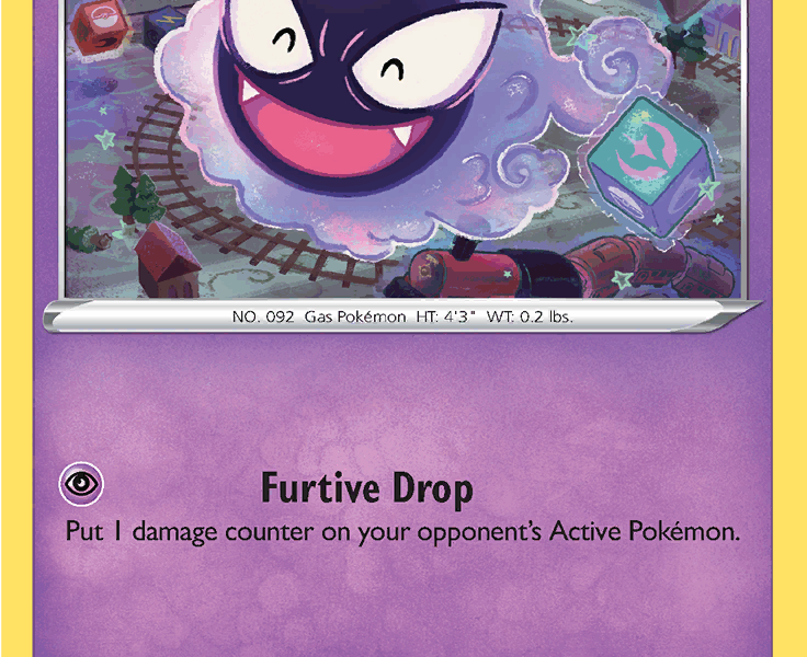 Gastly Pokemon Kaart