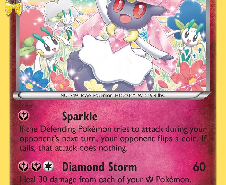 Diancie Pokemon Kaart