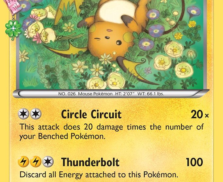 Raichu Pokemon Kaart