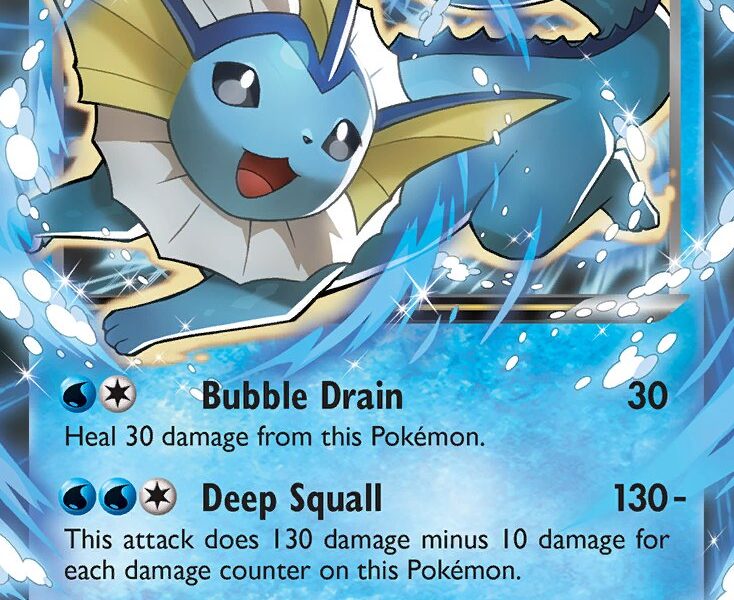 Vaporeon-EX Pokemon Kaart