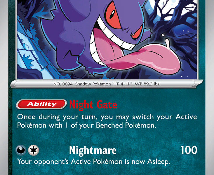 Gengar Pokemon Kaart
