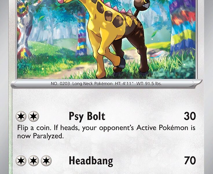 Girafarig Pokemon Kaart