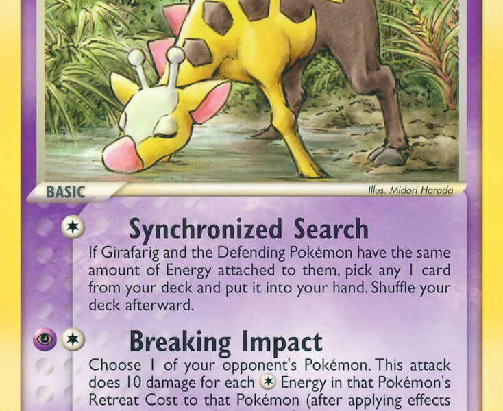Girafarig Pokemon Kaart