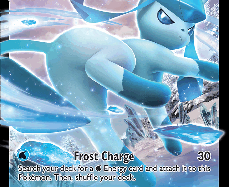 Glaceon V Pokemon Kaart