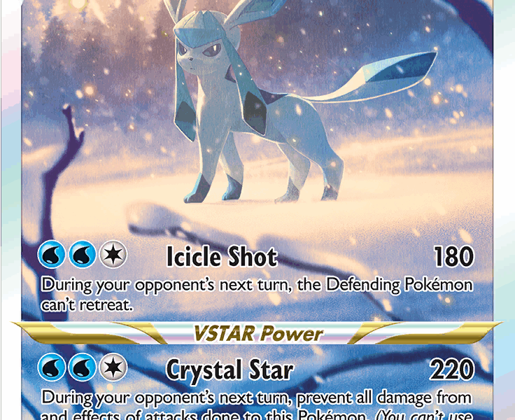 Glaceon VSTAR Pokemon Kaart