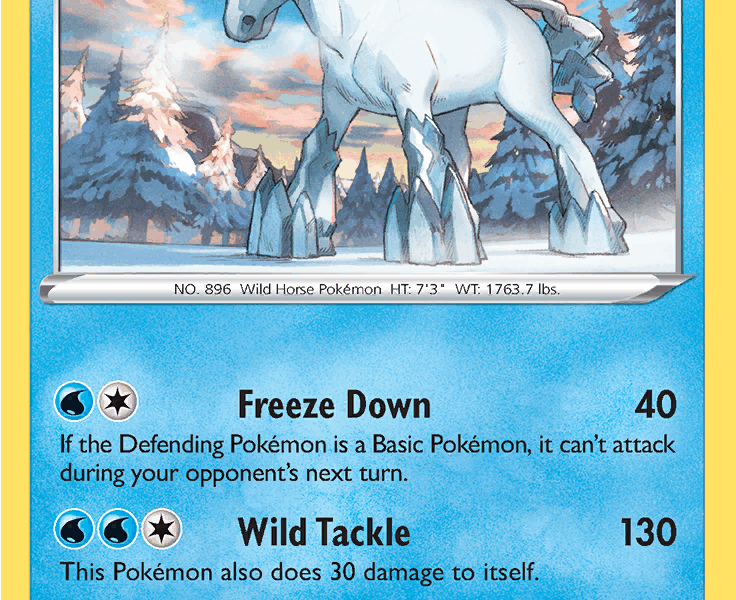 Glastrier Pokemon Kaart