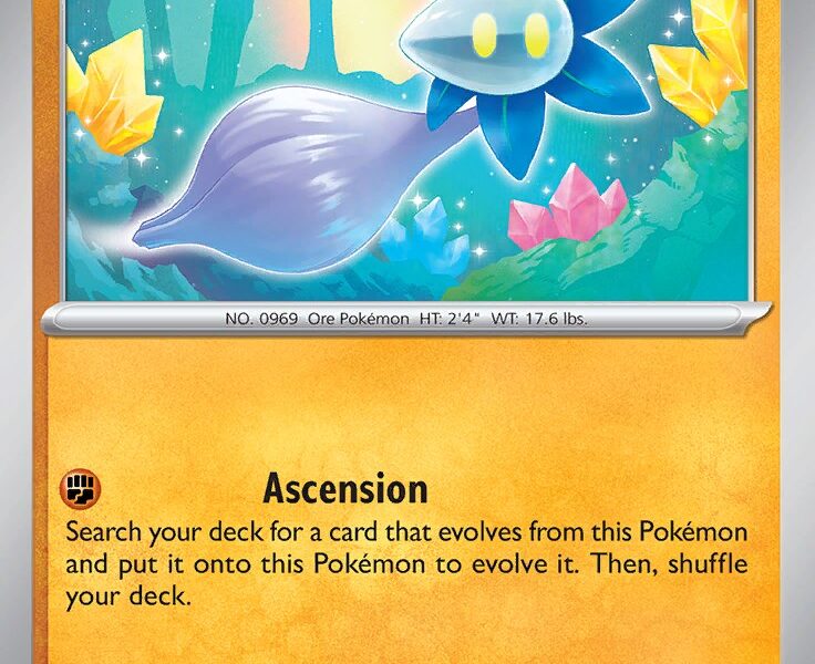 Glimmet Pokemon Kaart