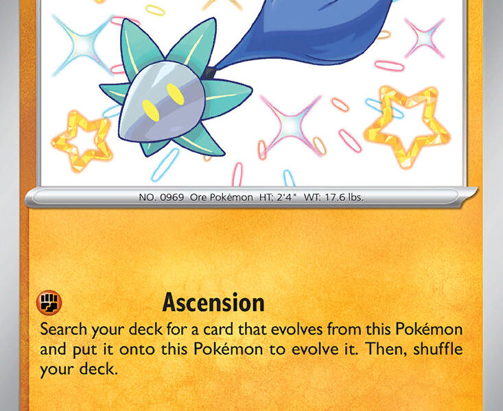 Glimmet Pokemon Kaart