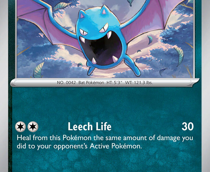 Golbat Pokemon Kaart