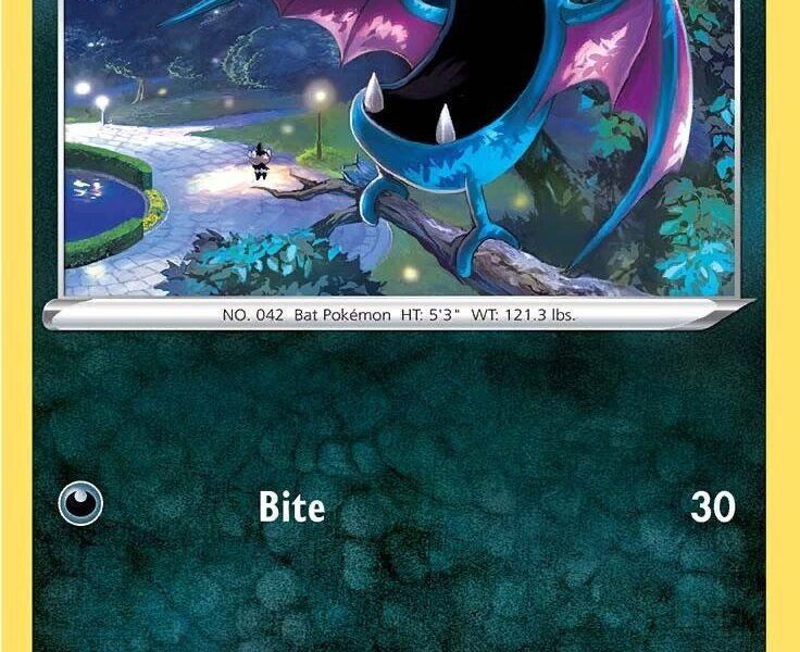 Golbat Pokemon Kaart