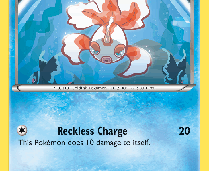 Goldeen Pokemon Kaart