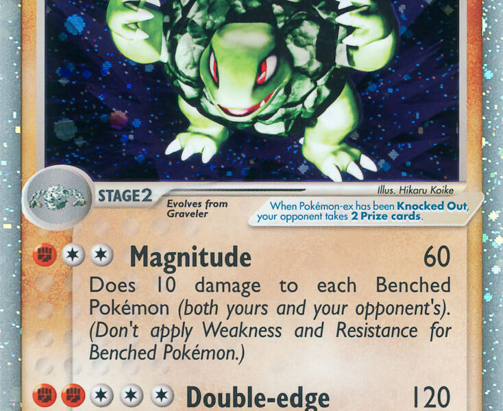 Golem ex Pokemon Kaart