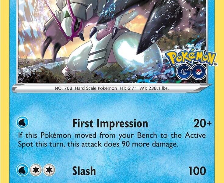 Golisopod Pokemon Kaart