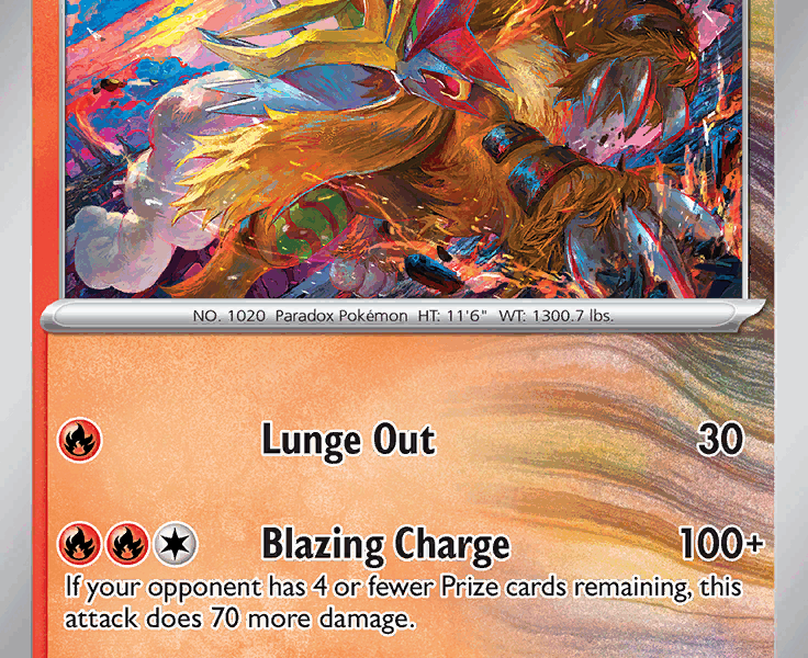 Gouging Fire Pokemon Kaart