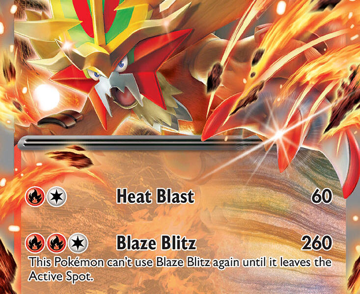 Gouging Fire ex Pokemon Kaart