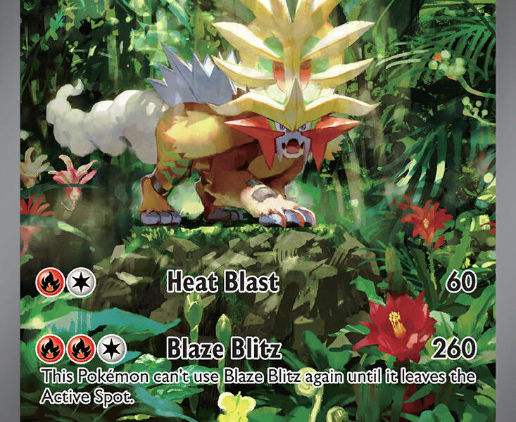 Gouging Fire ex Pokemon Kaart