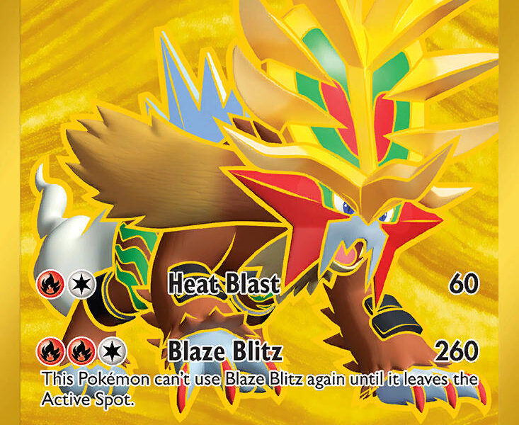 Gouging Fire ex Pokemon Kaart