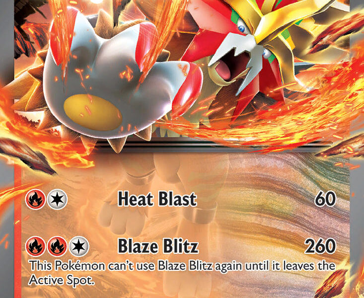 Gouging Fire ex Pokemon Kaart