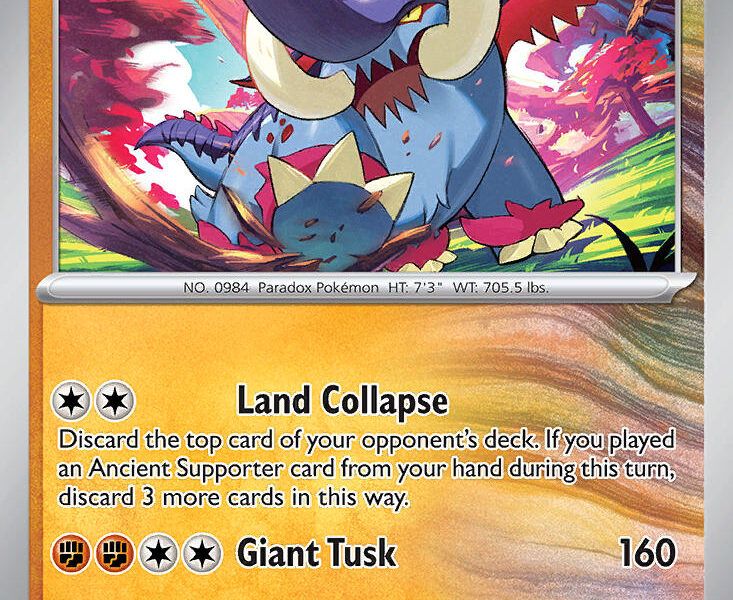 Great Tusk Pokemon Kaart