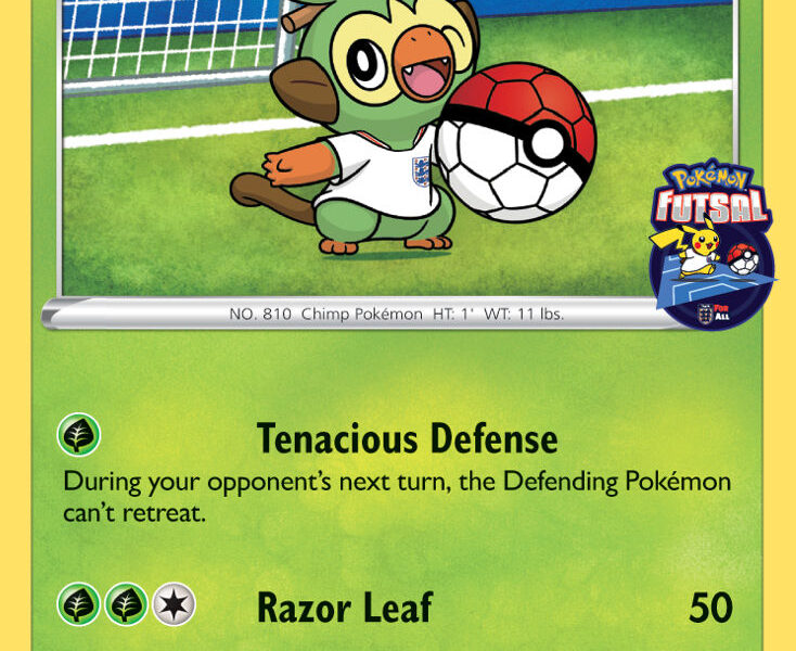 Grookey on the Ball Pokemon Kaart
