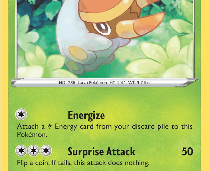 Grubbin Pokemon Kaart