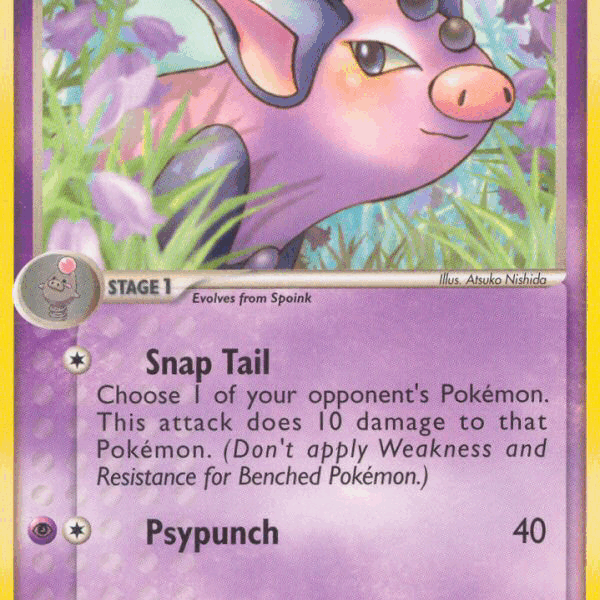 Grumpig Pokemon Kaart