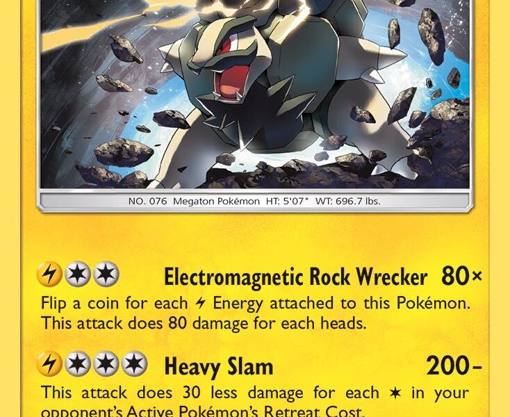 Alolan Golem Pokemon Kaart