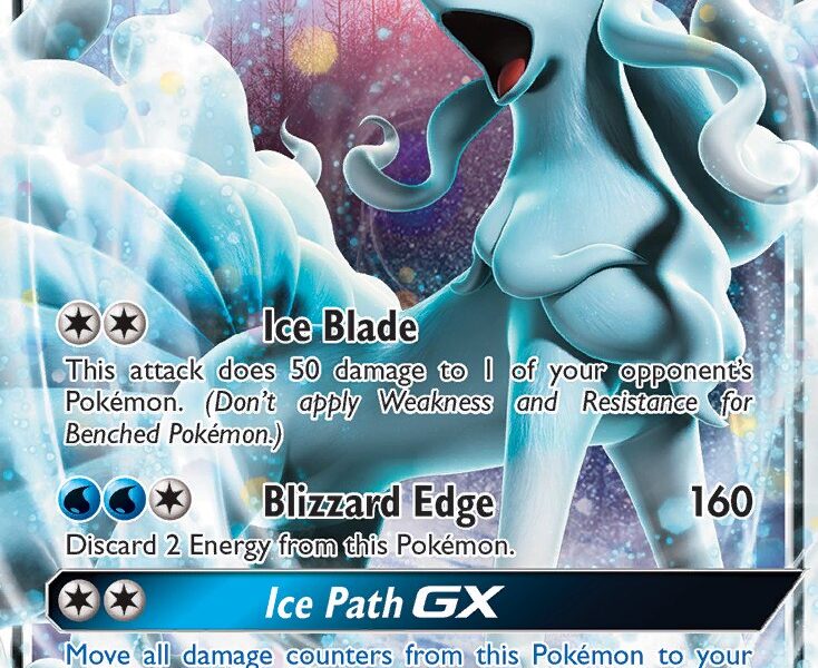 Alolan Ninetales-GX Pokemon Kaart