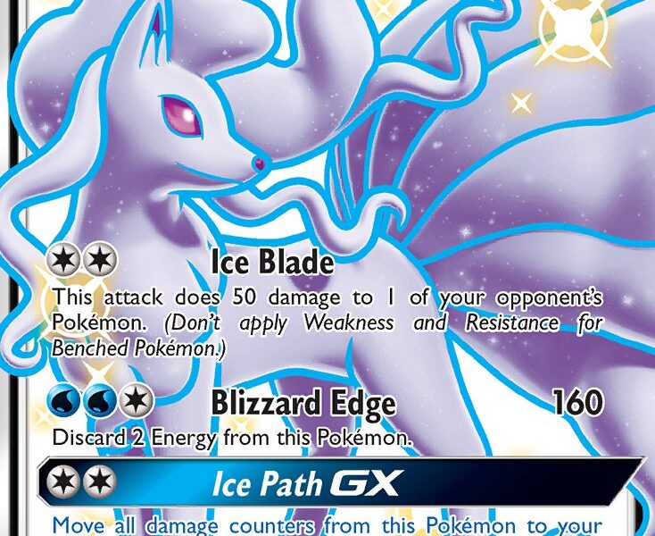 Alolan Ninetales-GX Pokemon Kaart