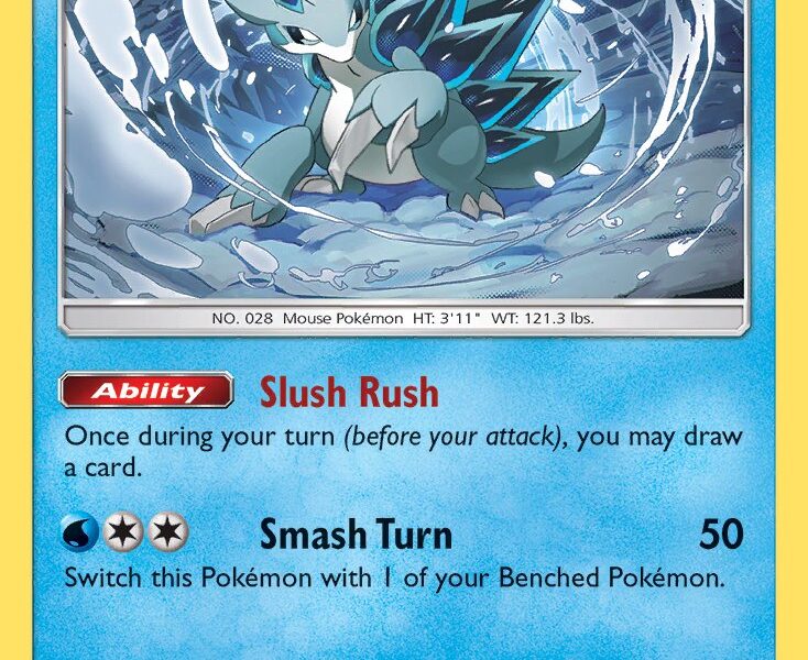 Alolan Sandslash Pokemon Kaart