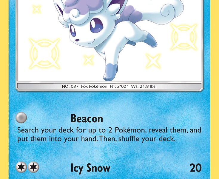 Alolan Vulpix Pokemon Kaart