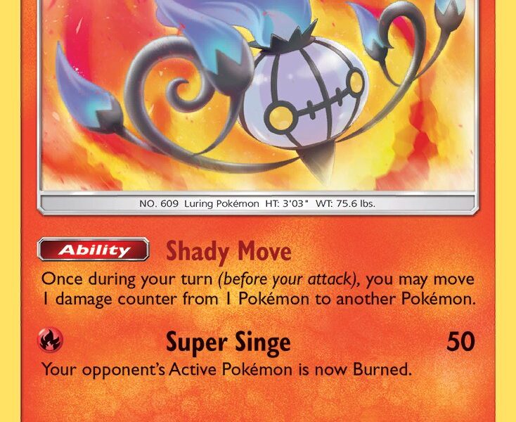 Chandelure Pokemon Kaart