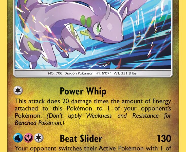 Goodra Pokemon Kaart