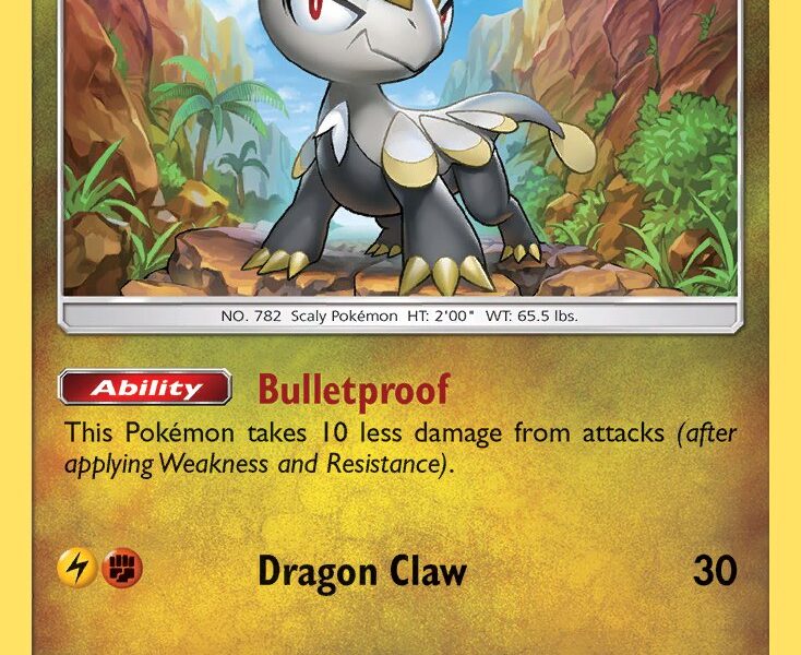 Jangmo-o Pokemon Kaart