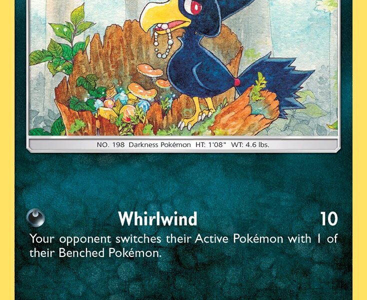 Murkrow Pokemon Kaart