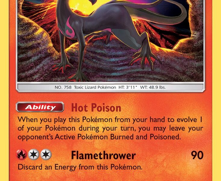 Salazzle Pokemon Kaart