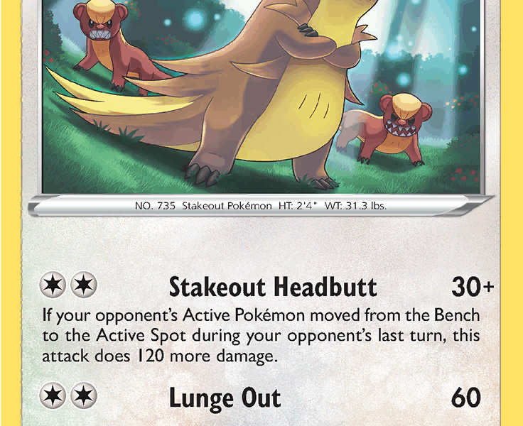 Gumshoos Pokemon Kaart