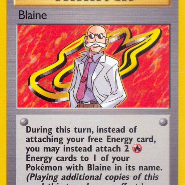 Blaine Pokemon Kaart