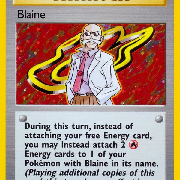 Blaine Pokemon Kaart